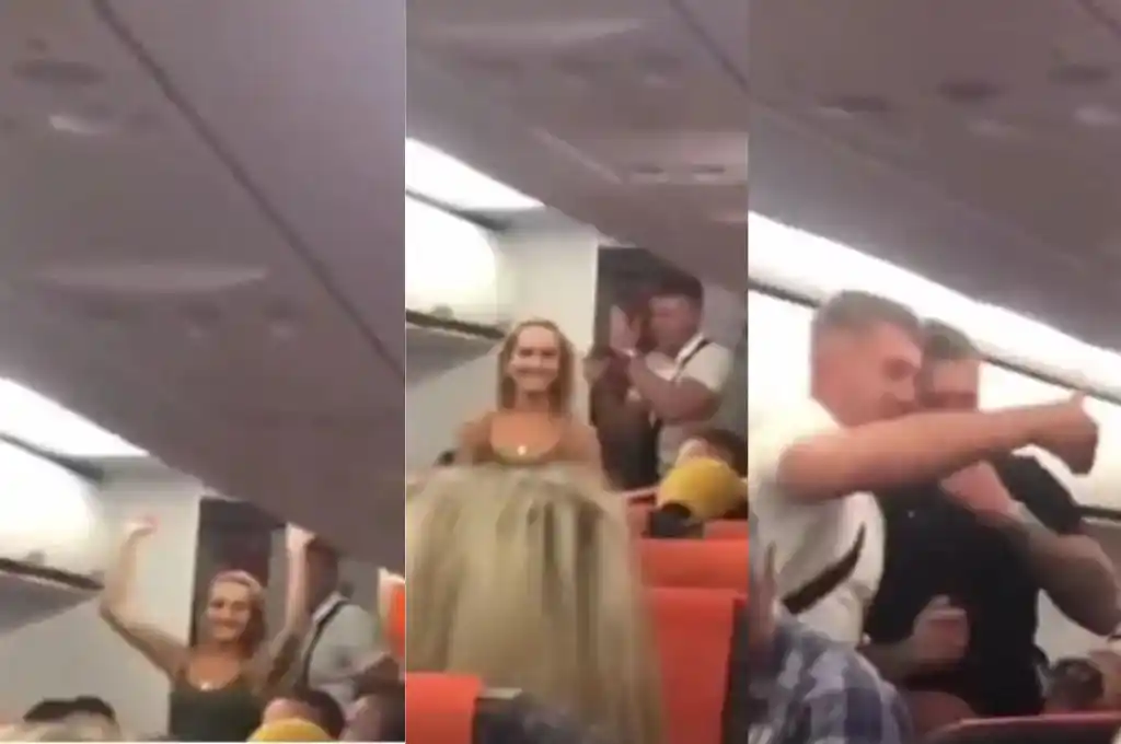 Los pasajeros de EasyJet lo tomaron con mucho humor