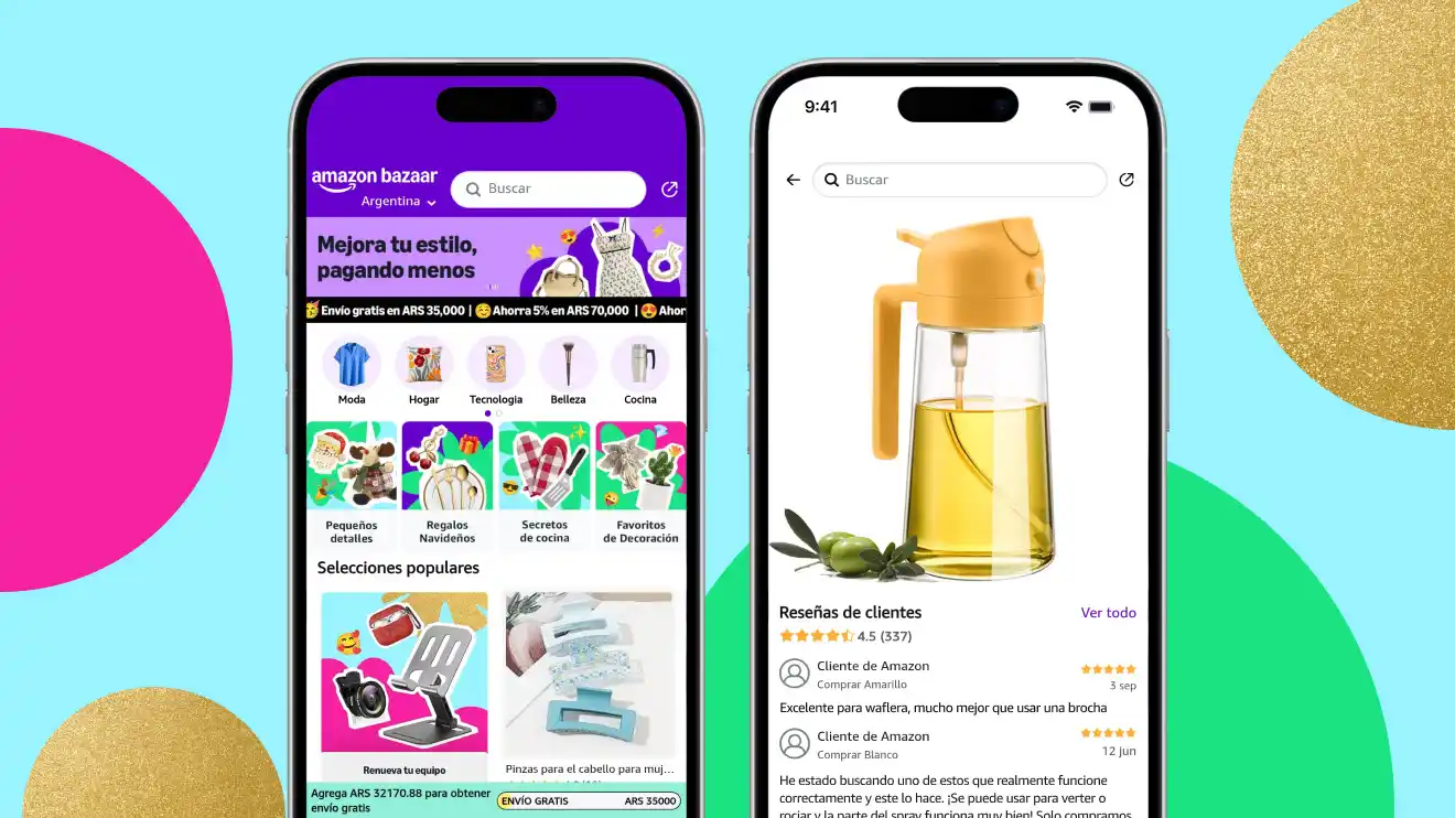 Amazon lanza en Argentina su nueva aplicación de compras “Amazon Bazaar”