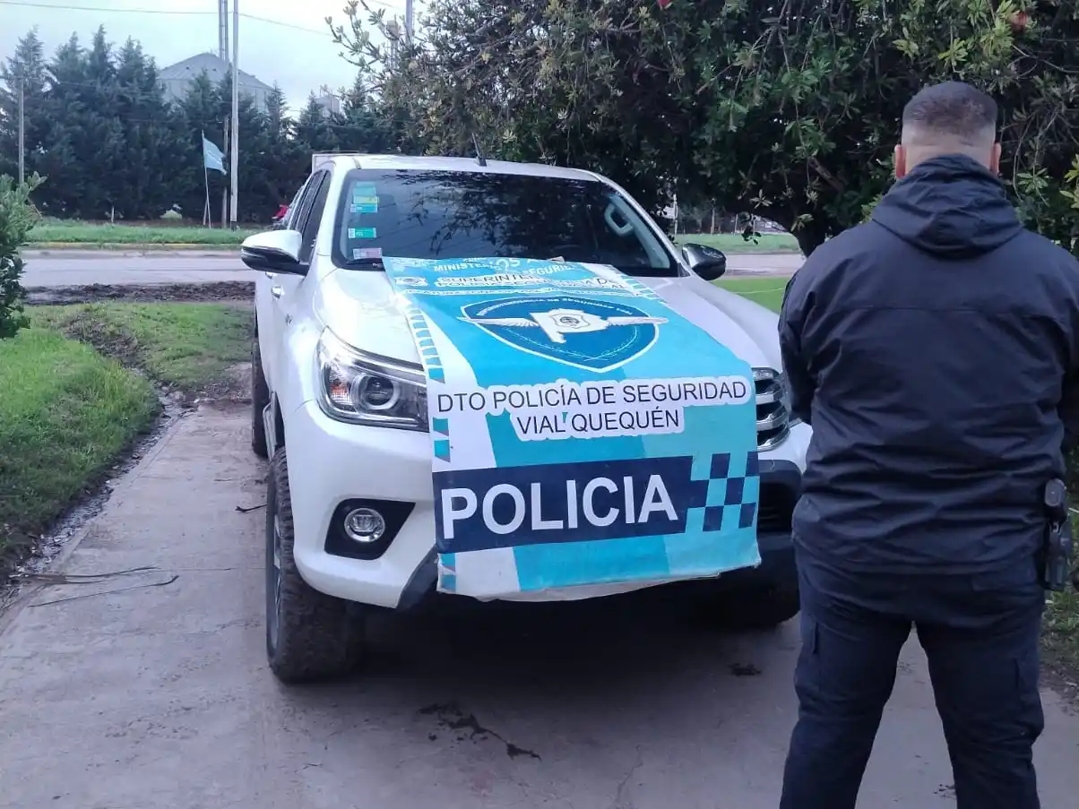 Vehículo. En el que viajaban los individuos apresados ayer