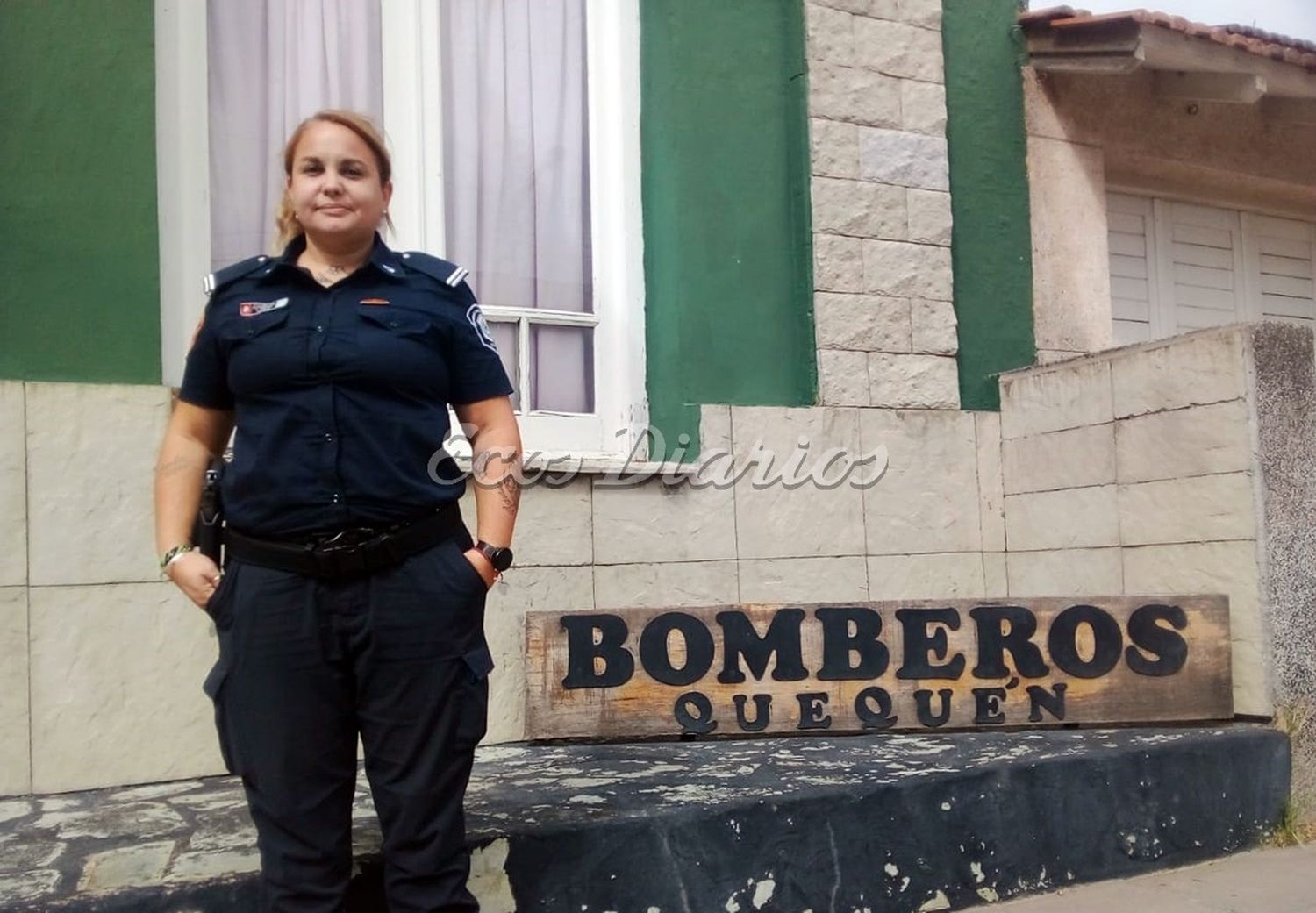 Frente. Al edificio antiguo del destacamento, en calle 552 entre 519 y 521