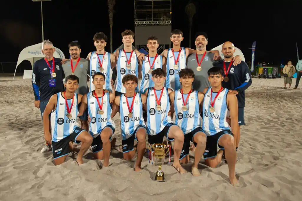 El equipo argentino que logró la medalla de oro.