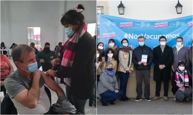 Vacunación Covid en Monte: El intendente Castro se aplicó la primera dosis