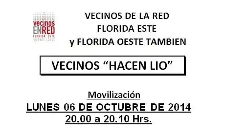 Movilización de vecinos de Florida en reclamo de seguridad