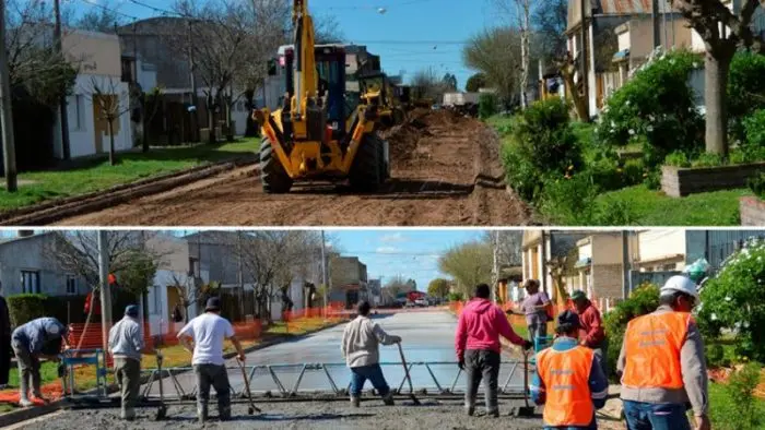 BALCARCE: Continúan trabajos de pavimentación