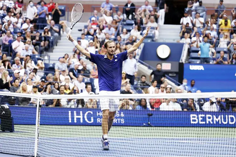Medvedev frustró la hazaña de Djokovic