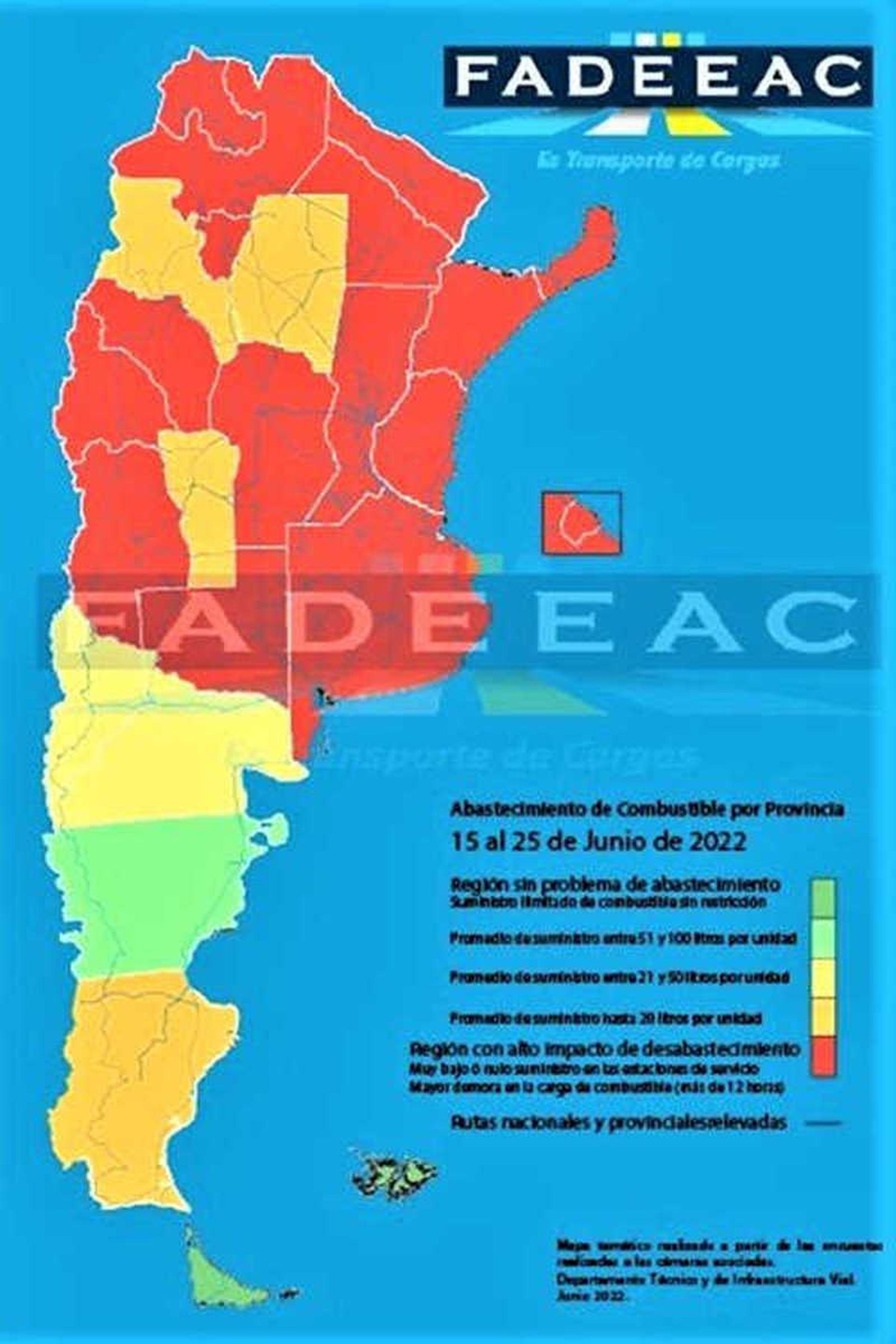 La Defensoría instó a las autoridades 
garantizar el abastecimiento de gasoil