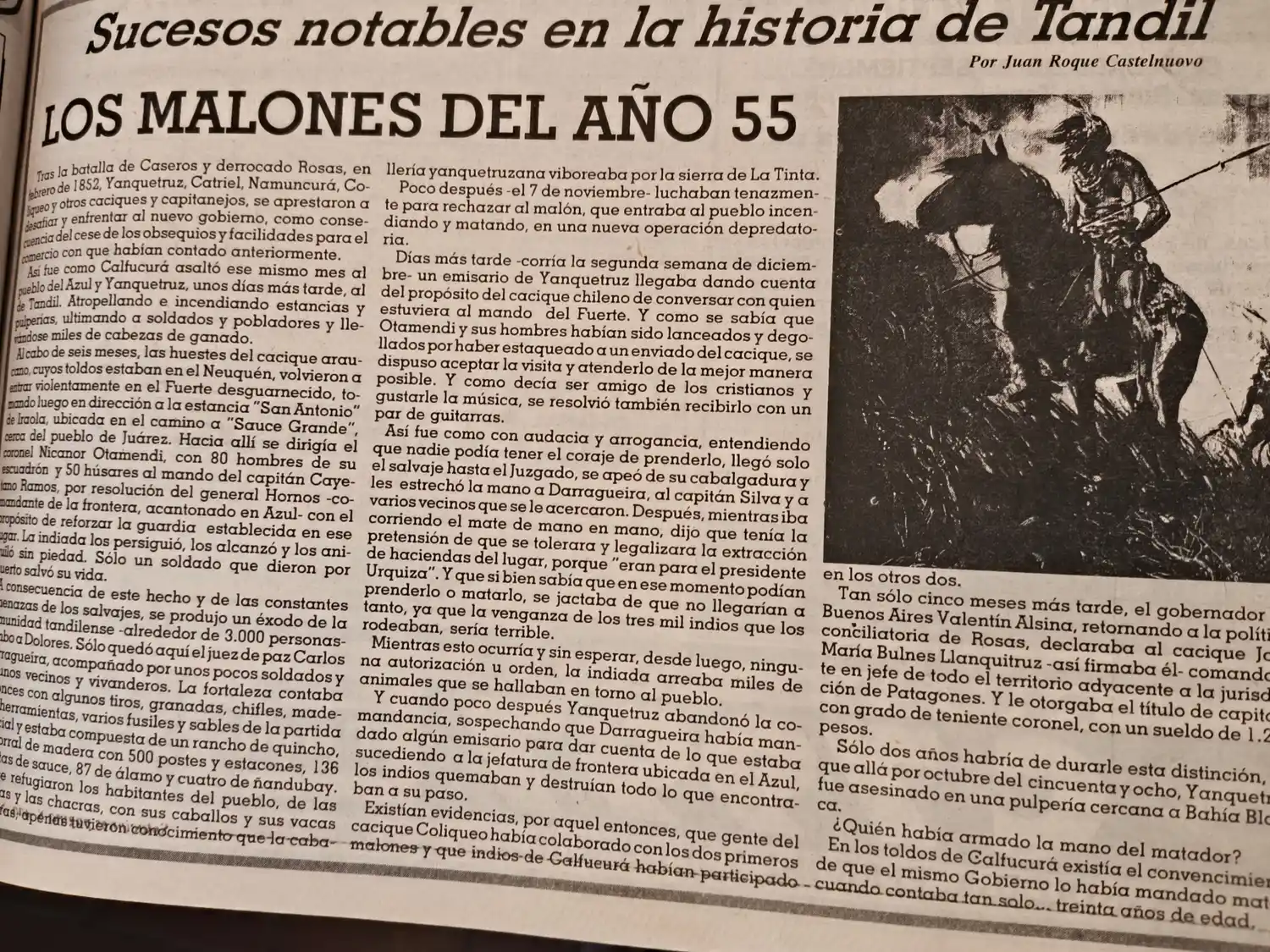 Los malones del año 55
