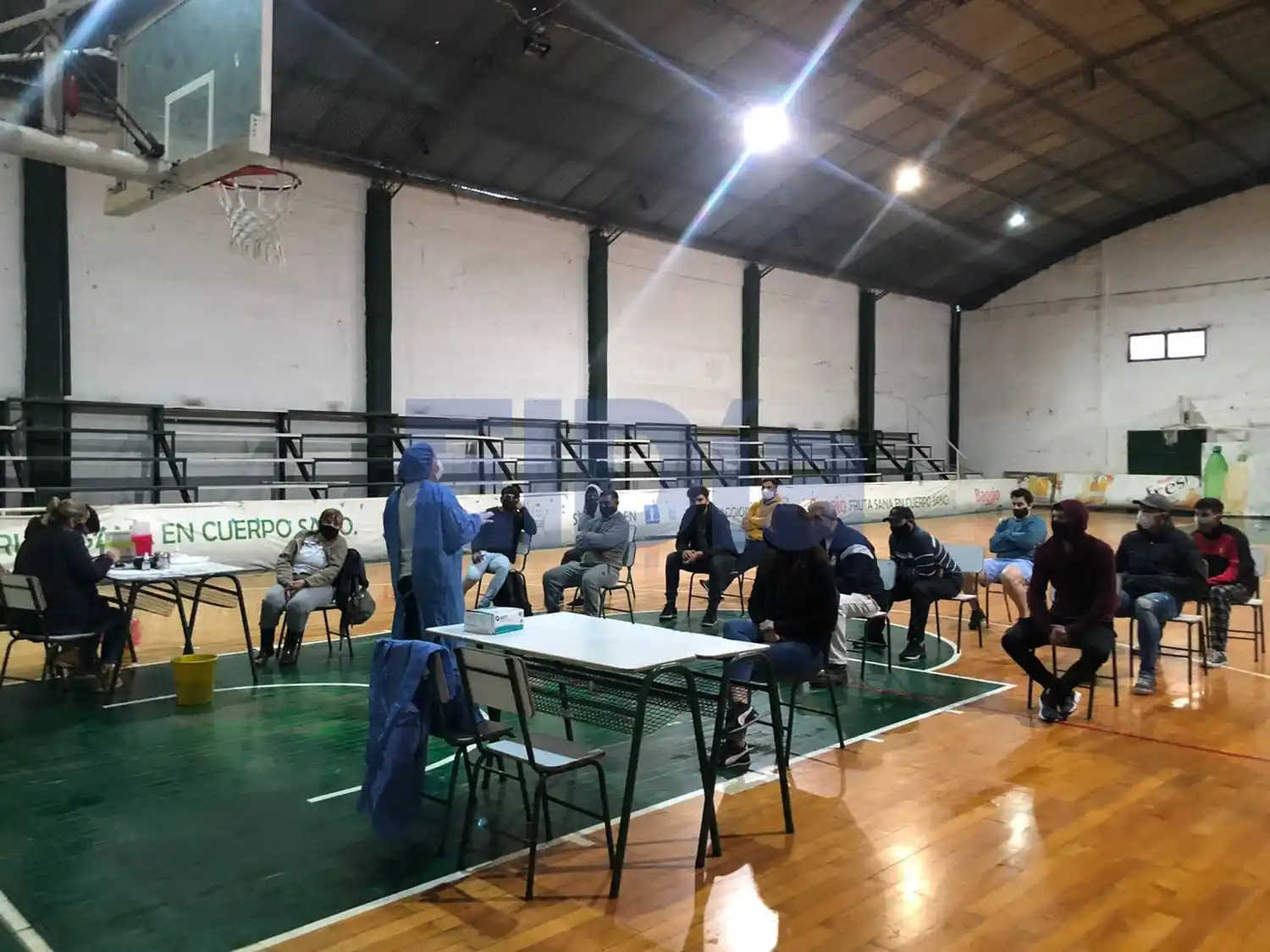 Realizan una jornada de vacunación abierta en el Club Pueblo Nuevo