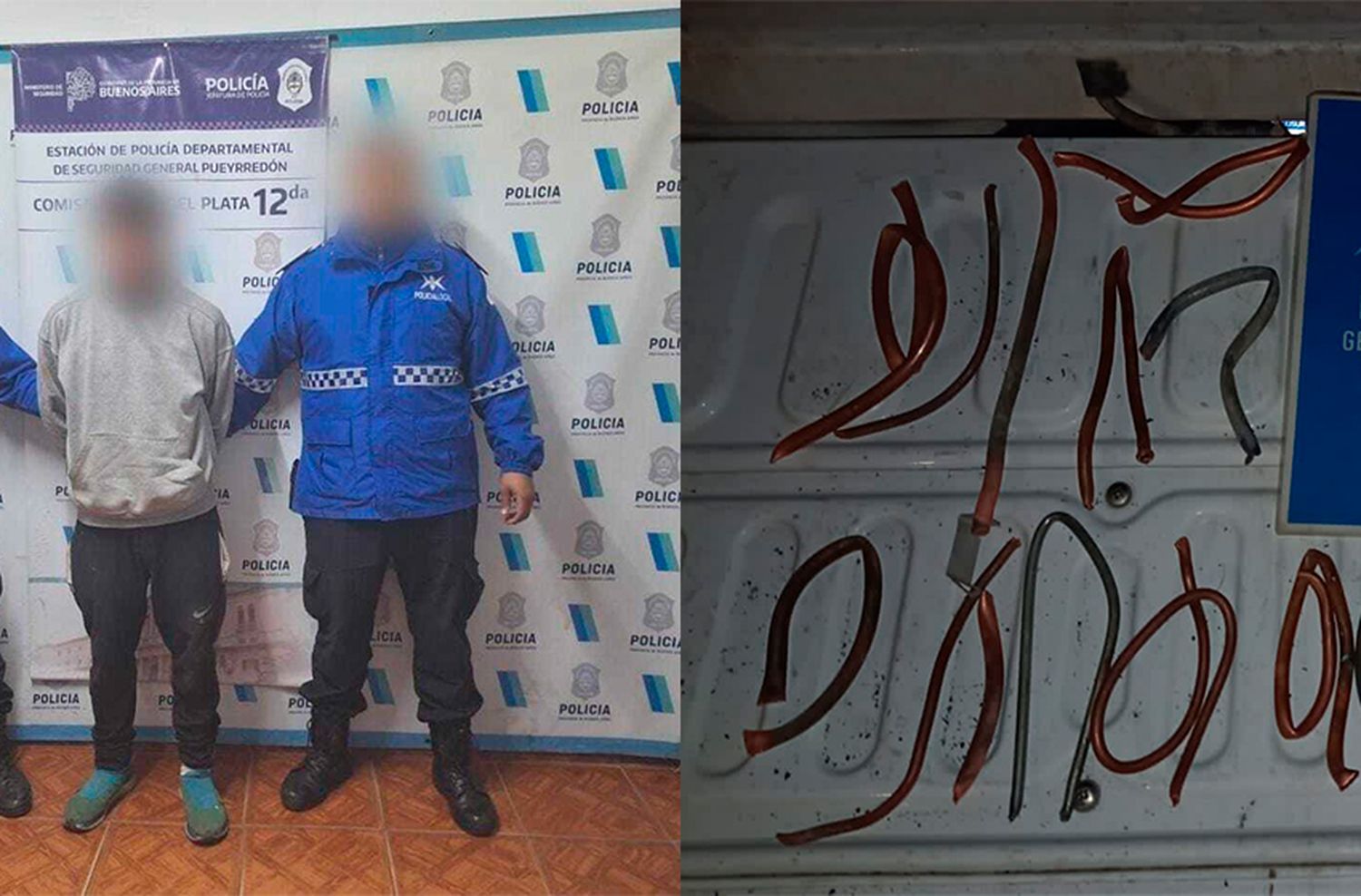 Siete casas y veintidós caños de cobre: cae peligroso caco con múltiples antecedentes