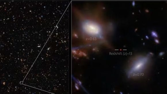 Astrónomos detectan una misteriosa galaxia en la niebla del universo primitivo