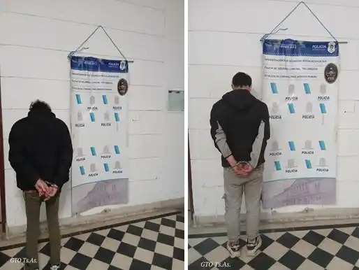 Con las recientes detenciones de Oscar Alberto Damboreana y Quimey Nahuel Duvansel –sumadas a otras cuatro- desde la investigación consideran que lograron desarticular una banca local de venta de drogas
(Fotos de la Jefatura de la Policía Comunal de Ts. As.)