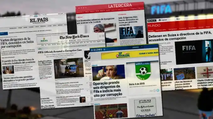 Escándalo en FIFA: Los diarios del mundo se hacen eco de la denuncia