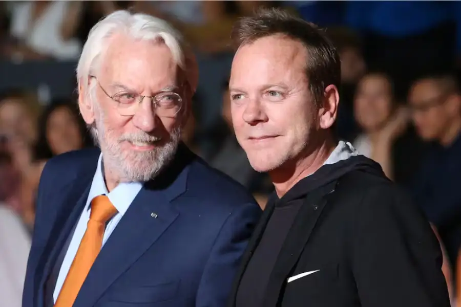 Donald y su hijo el conocido intérprete Kiefer Sutherland