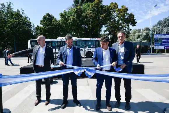 Kicillof inauguró obras en la RP 26 en Escobar: "Una vía de gran circulación que nos conecta con rutas nacionales"