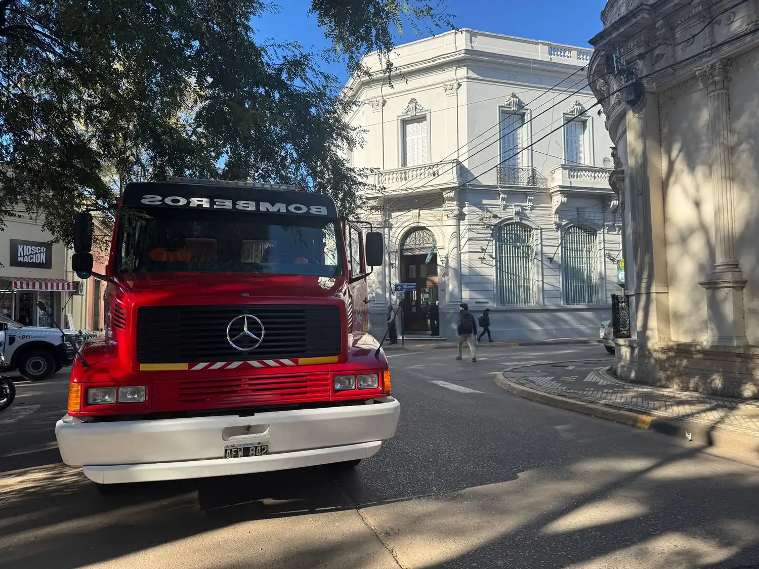 bomberos banco nación gas