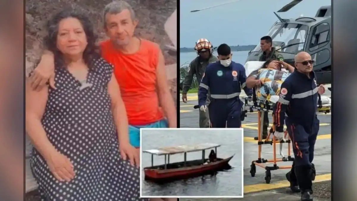 Mujer sobrevivió comiendo pescado crudo y luchó con buitres por el cuerpo de su esposo en el Amazonas