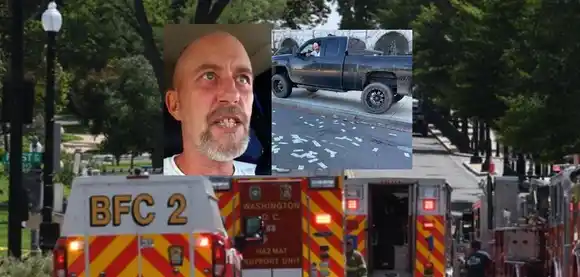 SE RINDIÓ el hombre que amenazó con detonar bomba cerca del Capitolio de EE.UU.