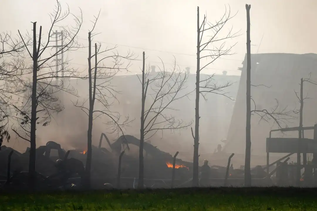 Explosión en el Polígono Industrial Spegazzini, en Ezeiza.