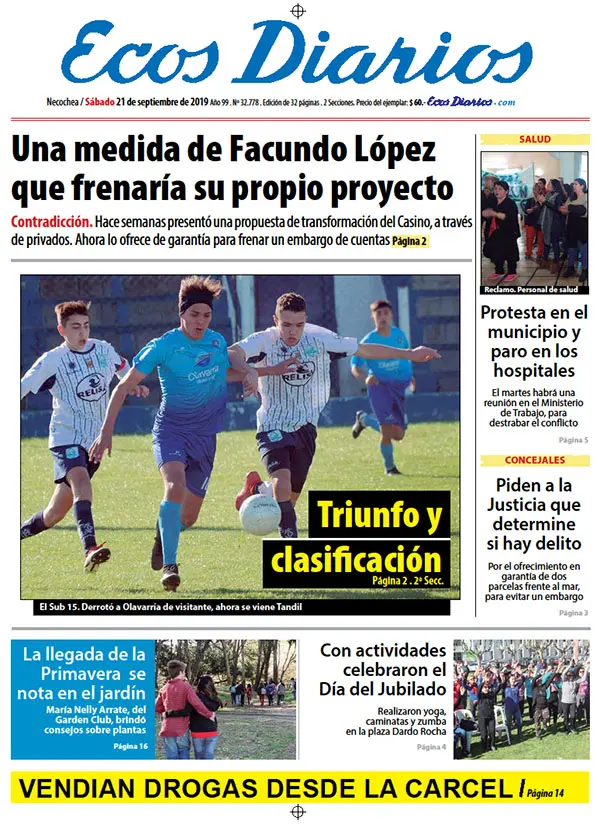 Tapa del 21 de septiembre de 2019