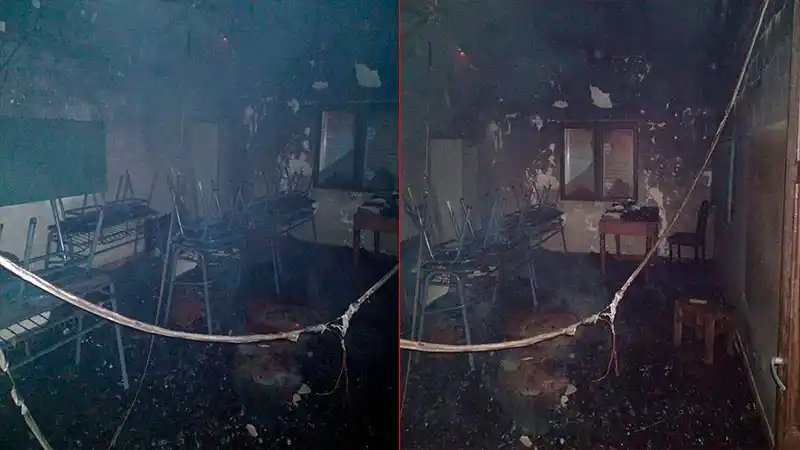 Un incendio destruyó escuela entrerriana: "No quedó nada", se lamentó directora