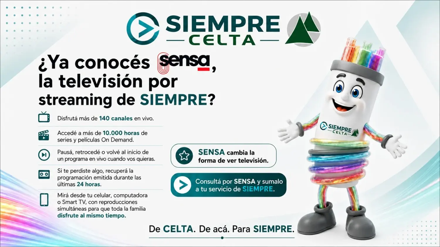 SIEMPRE presenta SENSA, su nuevo servicio de televisión por streaming
