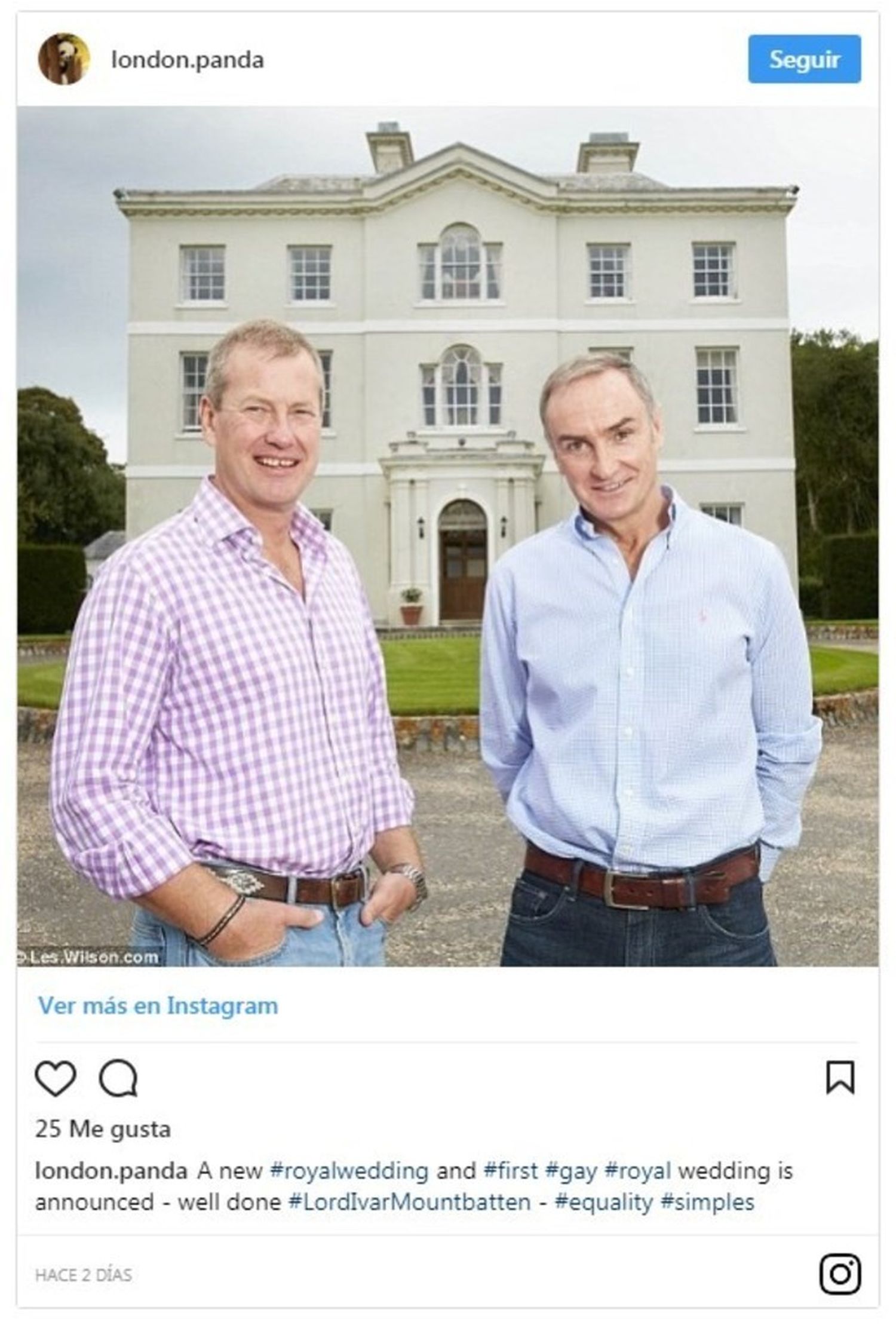 Primera boda real gay de la historia: se casa un primo de la reina Isabel