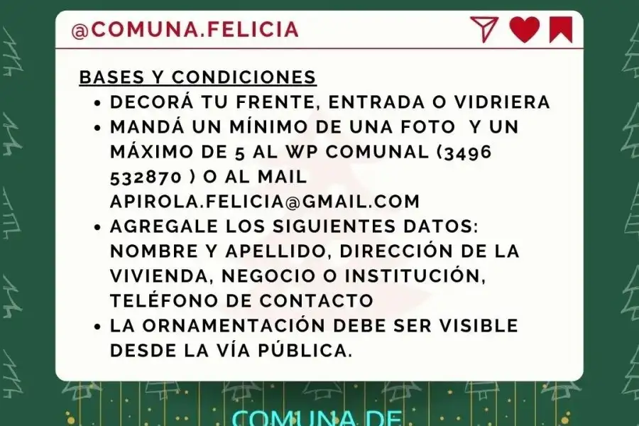 Felicia lanza su concurso navideño