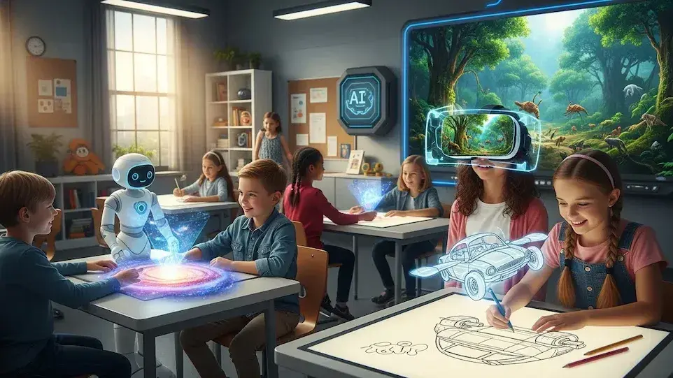 La medida en Noruega alcanza a estudiantes de entre seis y trece años y restringe el uso de inteligencia artificial en la escuela y en el hogar (Imagen Ilustrativa)