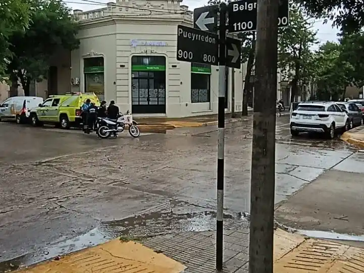 Los dos tripulantes de la moto sufrieron lesiones de diversa consideración. Foto: BVVT.