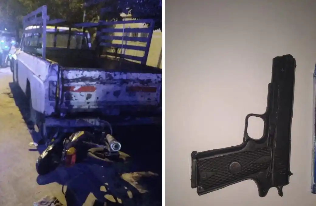 Fugaban de un asalto, chocan y son detenidos