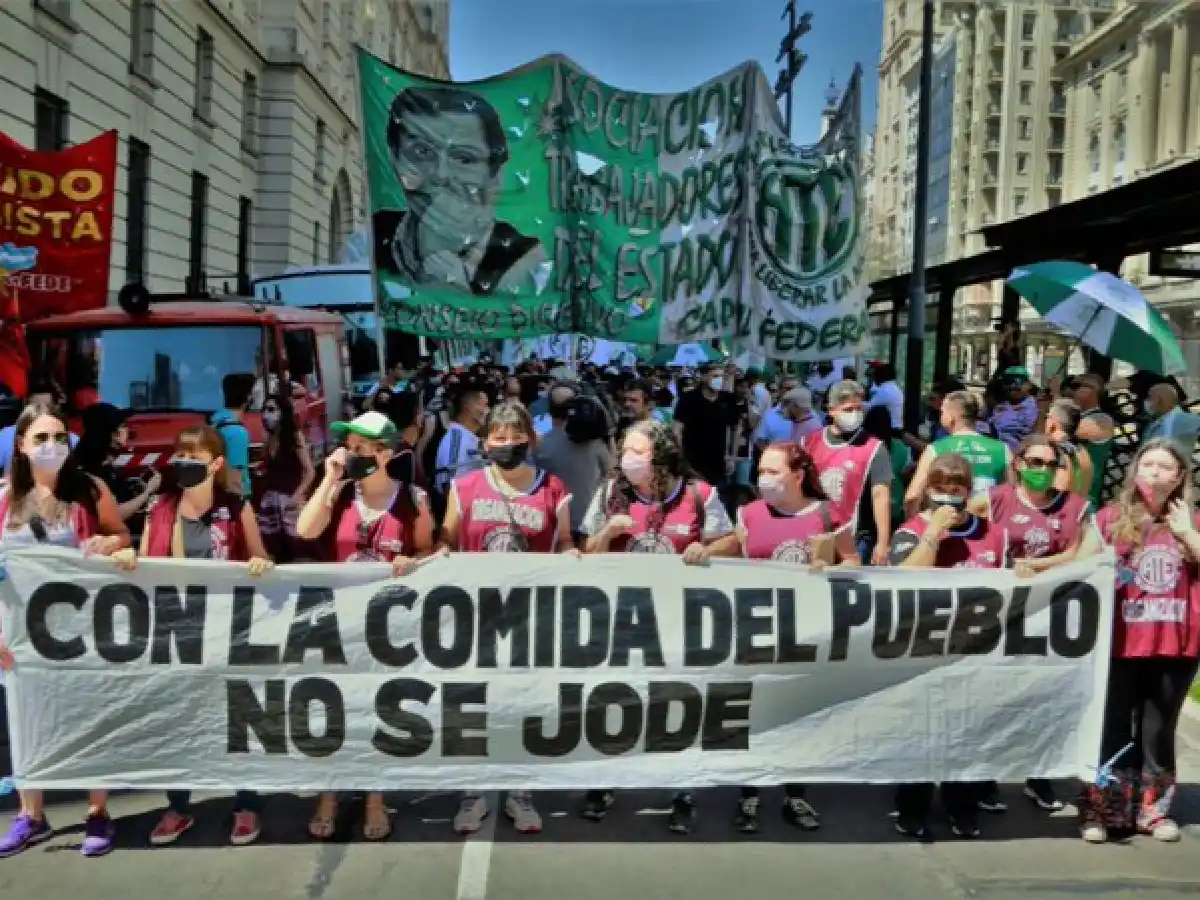 Protestaron contra de los aumentos de precios de los alimentos