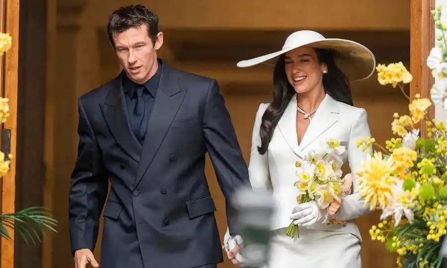 Dua Lipa y Callum Turner se casaron en Londres