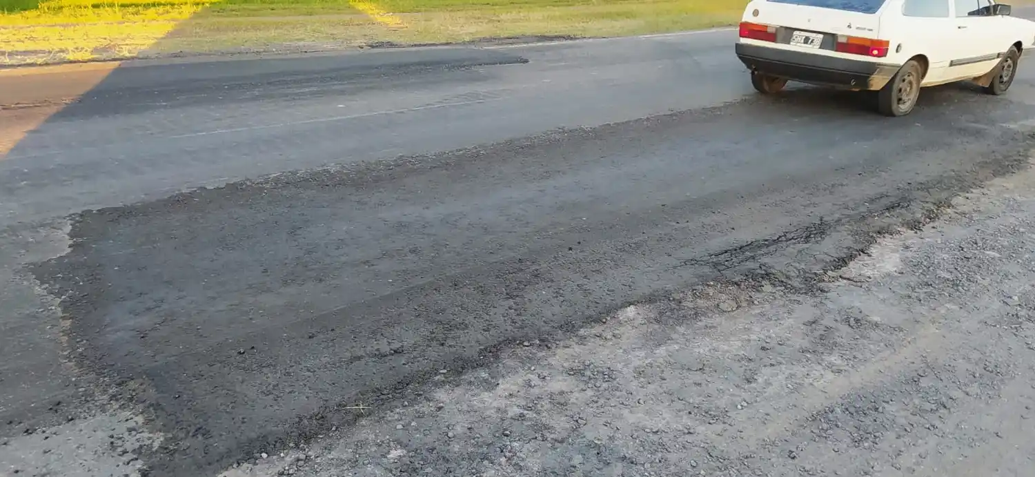 bacheo ruta 1001 vialidad