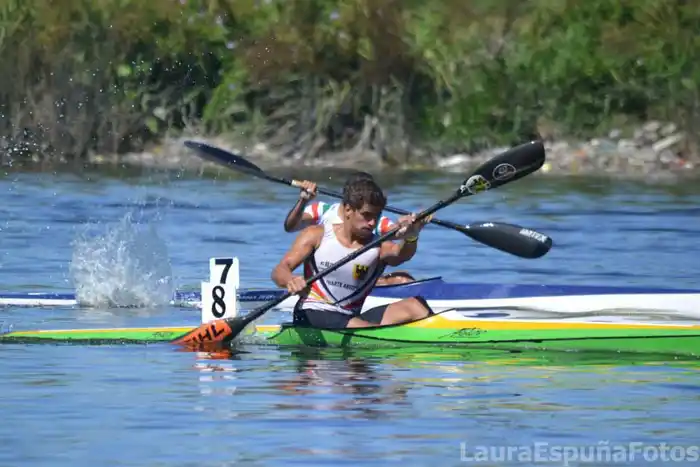 Federico Álvarez en plena competencia. 