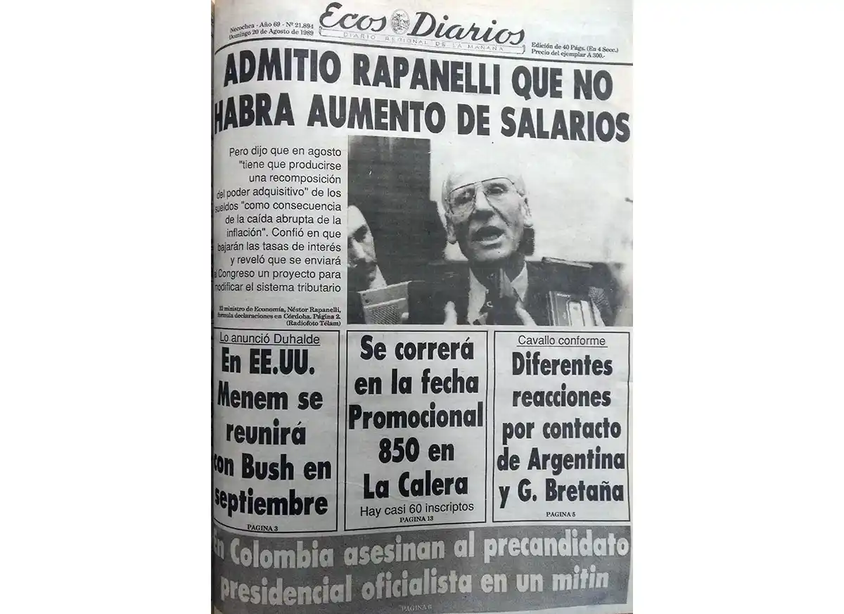 Domingo 20 de agosto de 1989