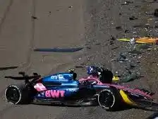 Choque de Doohan con el Alpine en la PL 2 en Suzuka