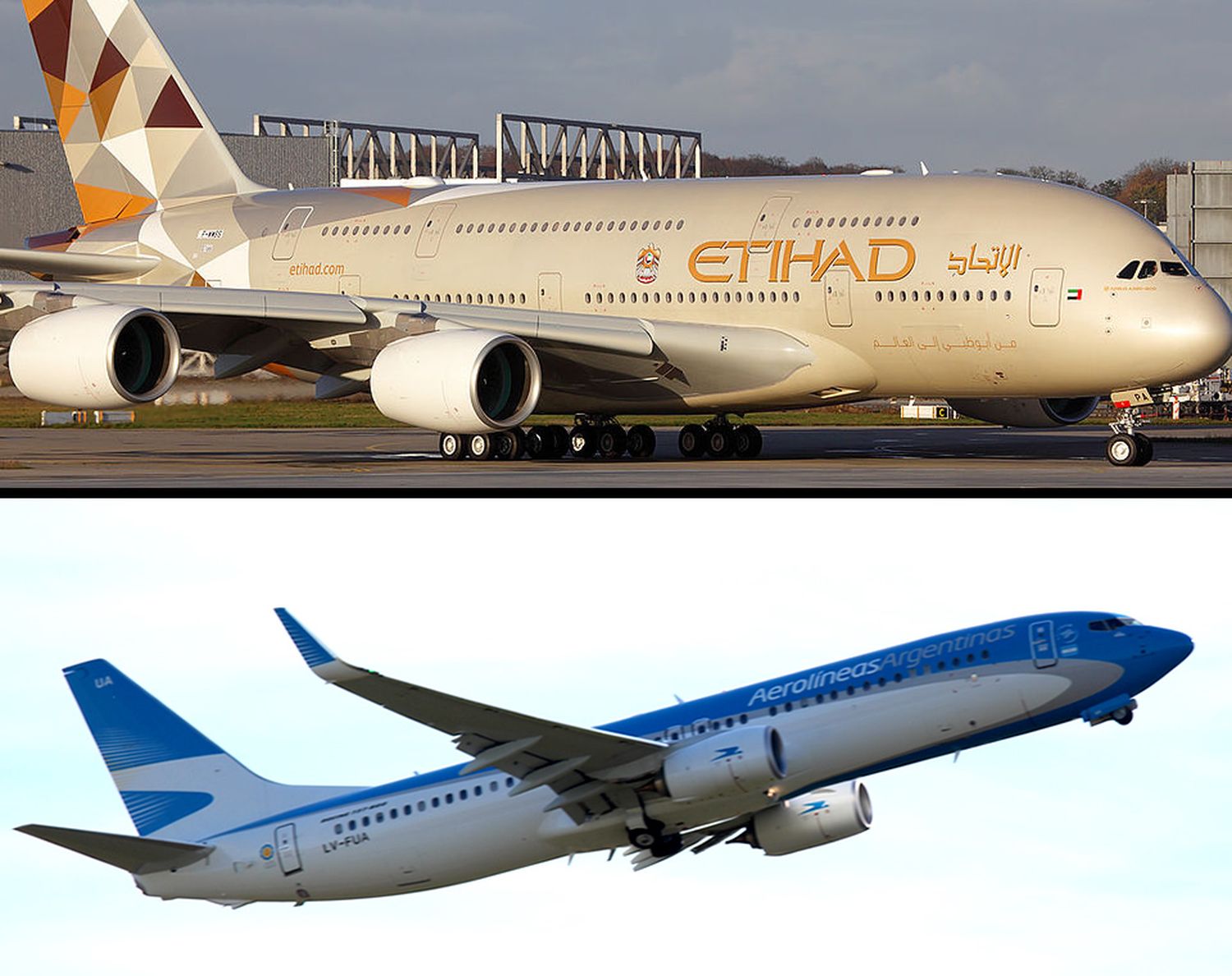 Aerolíneas Argentinas y Etihad Airways firmaron acuerdo de código compartido