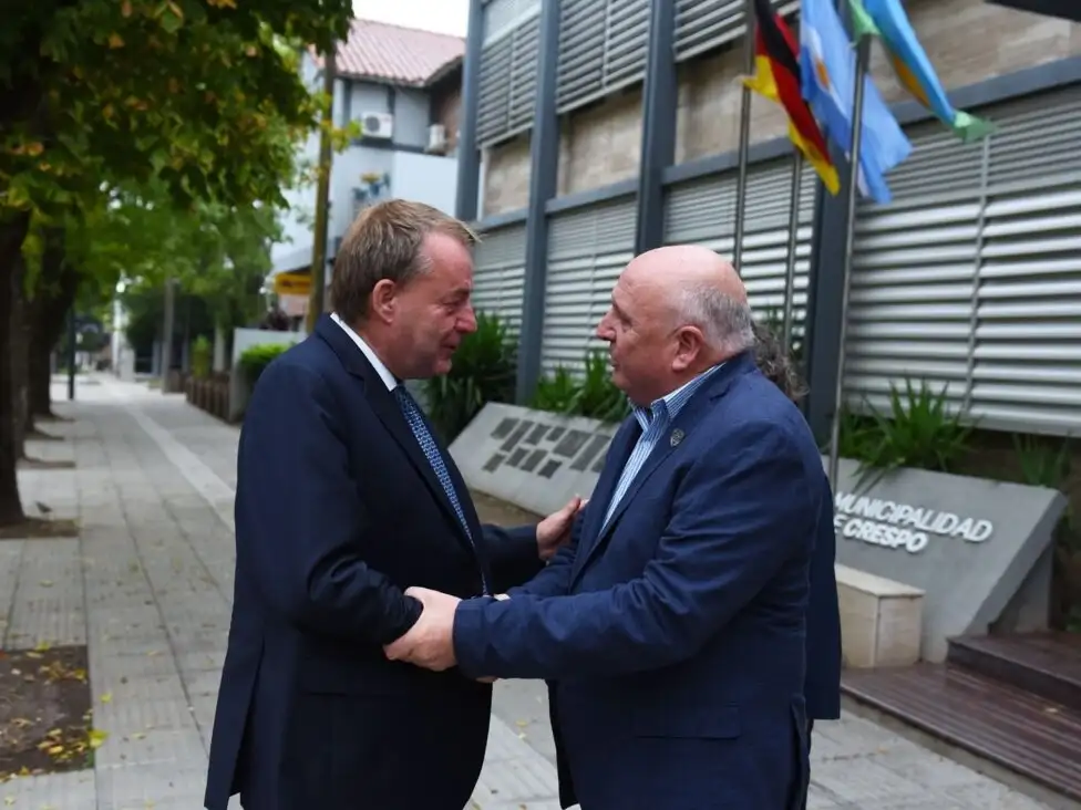 El Embajador de Alemania en Argentina, Dieter Lamlé, vuelve a Crespo con una agenda institucional y productiva ampliada