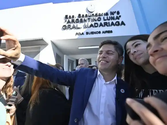 Kicillof inauguró el edificio de la Escuela Secundaria N° 5 de General Madariaga