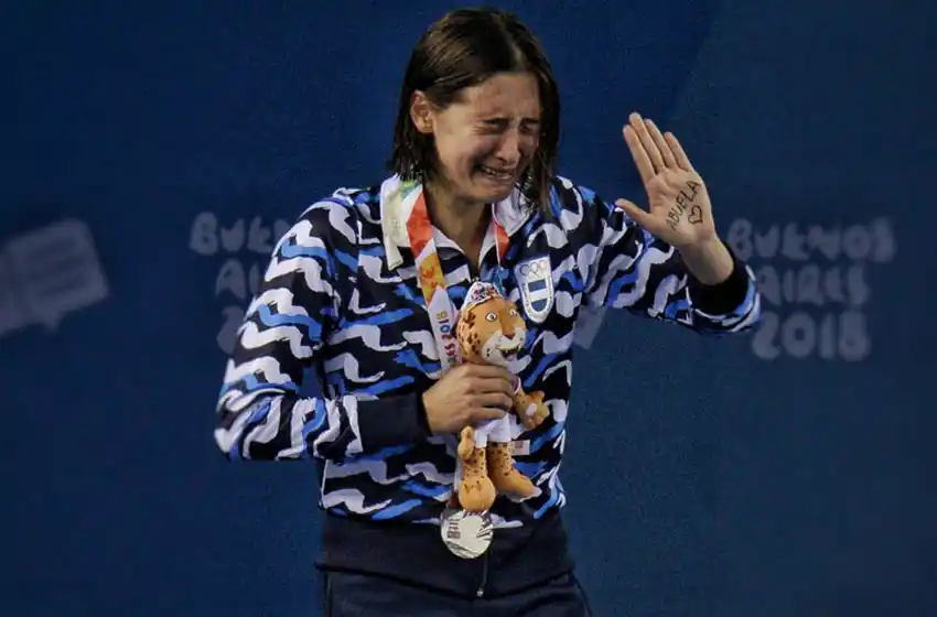Delfina Pignatiello, medalla de plata con una singular dedicatoria