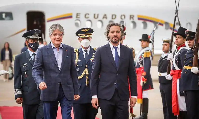 Alberto Fernández recibe al Presidente de Ecuador, Guillermo Lasso