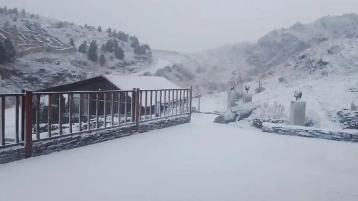 La provincia de San Luis despertó bajo un manto blanco, producto de la Tormenta de Santa Rosa