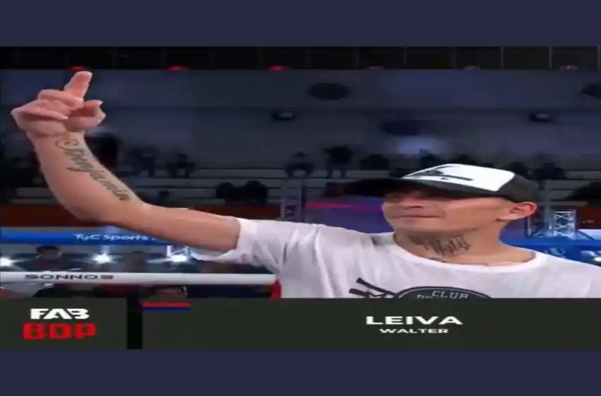 Leiva, talento y corazón para una noche soñada del boxeo local