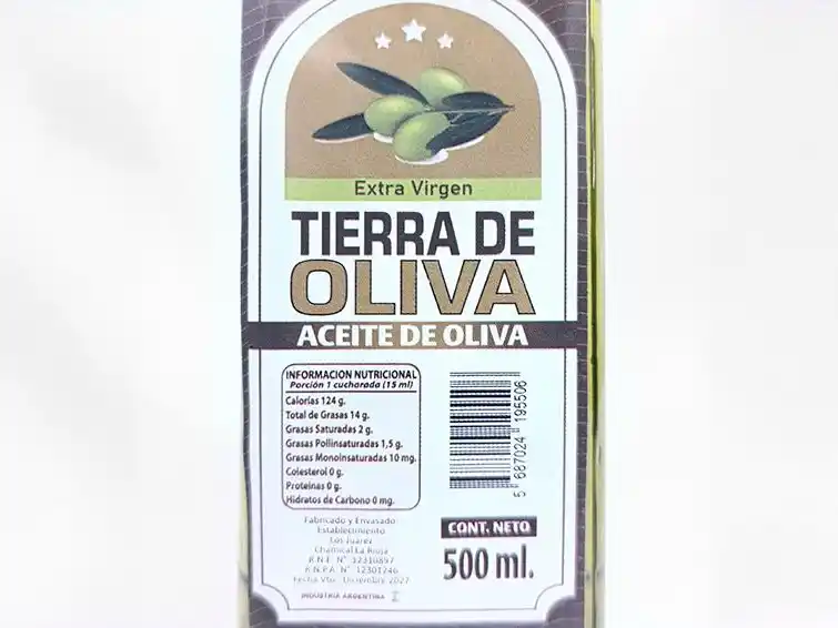 Prohibieron la comercialización de una marca de aceite de oliva en la provincia