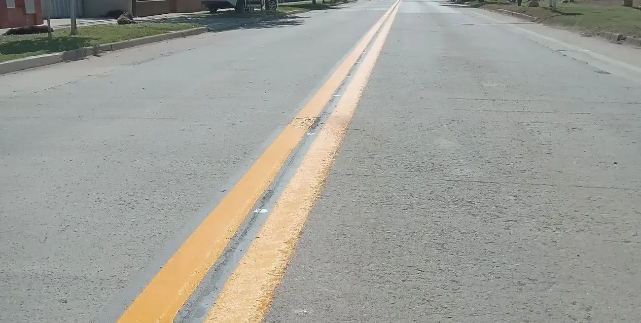 Culminaron los trabajos viales y la reposición de cartelería sobre la Ruta 6.