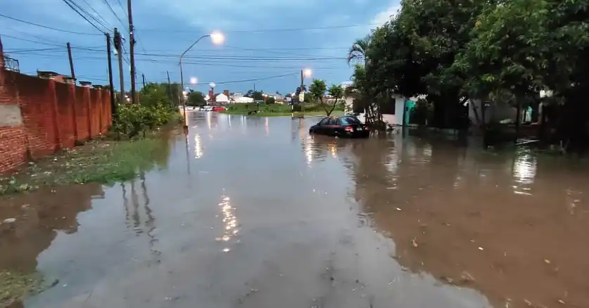 Impresionante temporal en Formosa