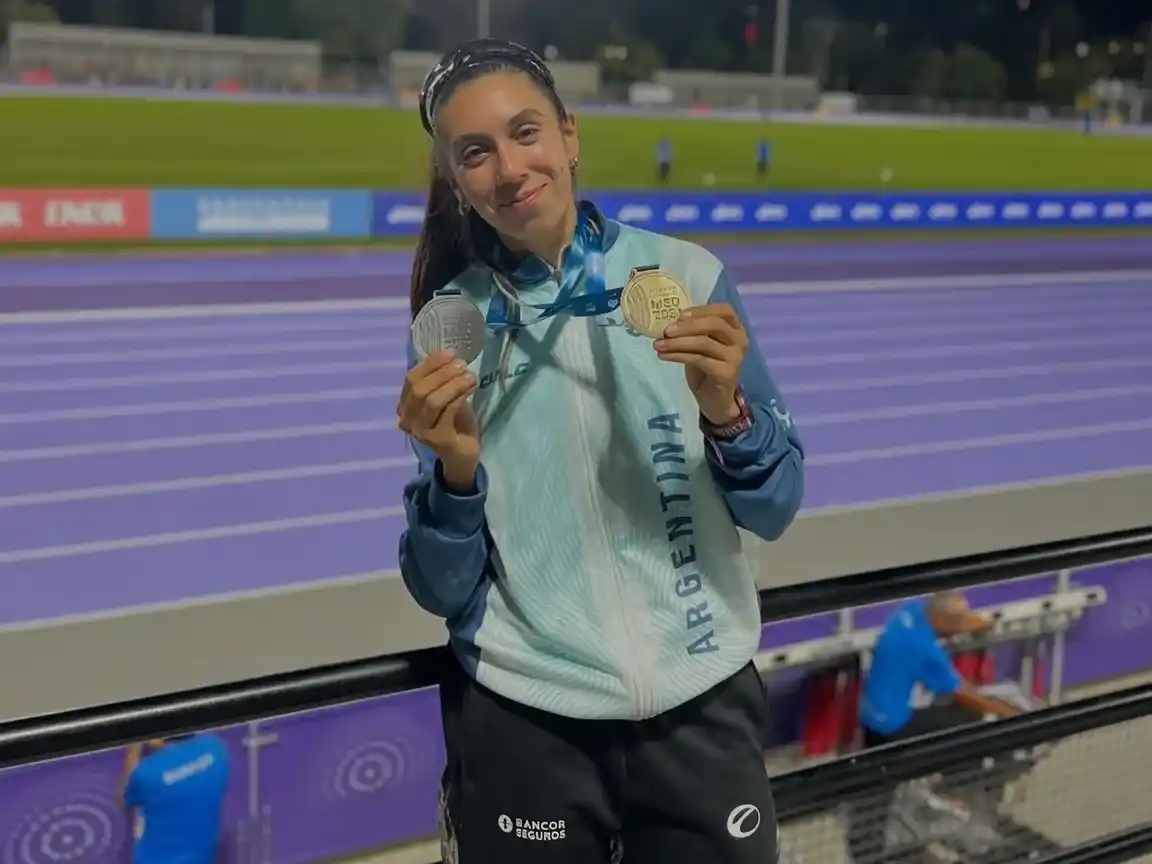 La marplatense obtuvo dos medallas en los Panamericanos de atletismo en Colombia