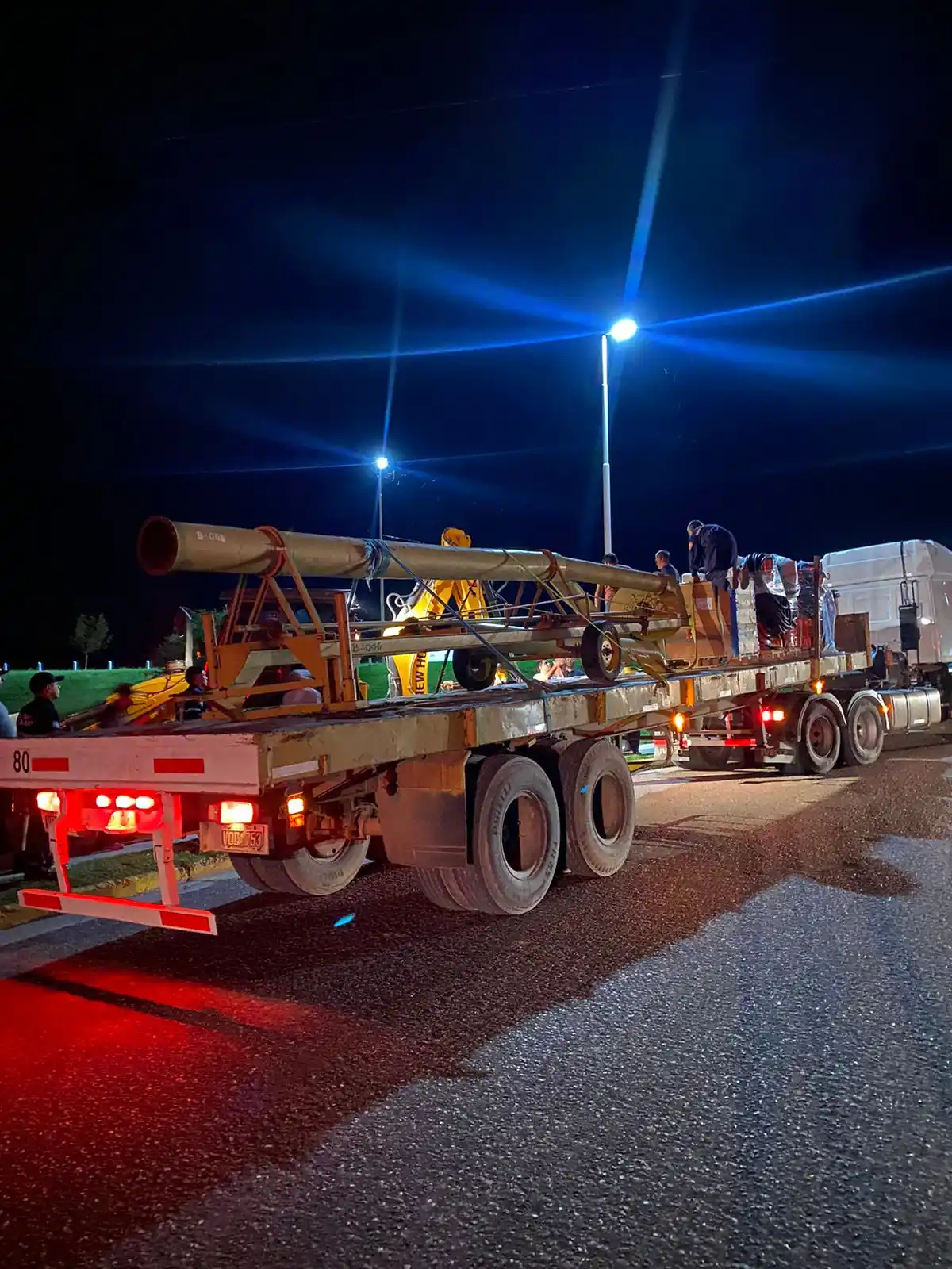 Se instalaron las 3 bombas pivas en el reservorio