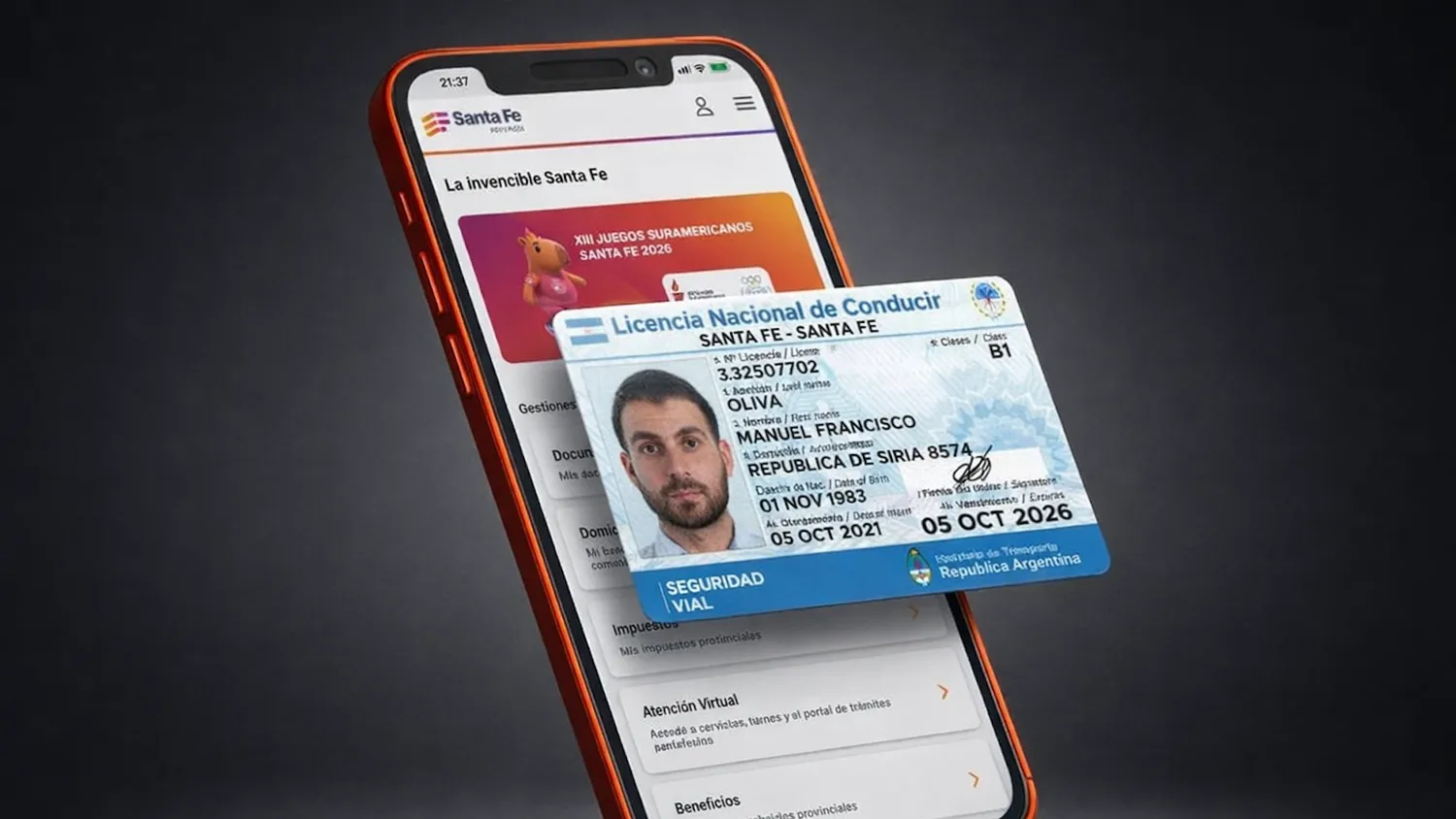¿Se puede usar la licencia de conducir digital de Mi Santa Fe si te frenan en Rafaela? La respuesta oficial