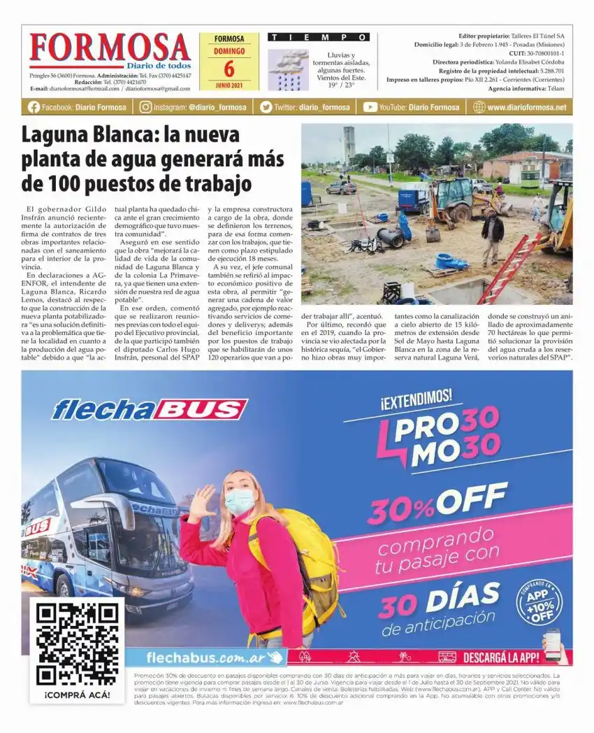 Tapa y Contratapa 6 de junio de 2021
